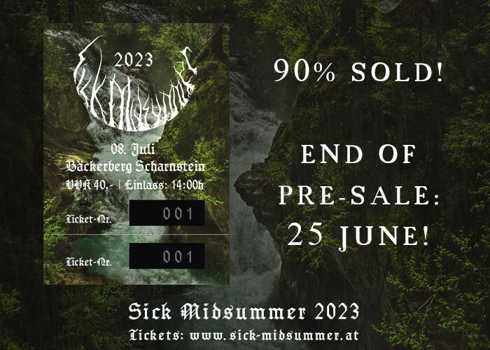 TICKETSTAND + END OF PRE-SALE ANNOUNCEMENT!