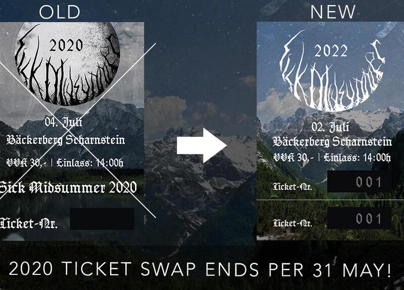 LETZER REMINDER ZUM TAUSCH DER TICKETS AUS 2020!