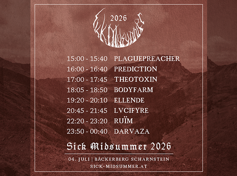 SICK MIDSUMMER 2026 - RUNNING ORDER